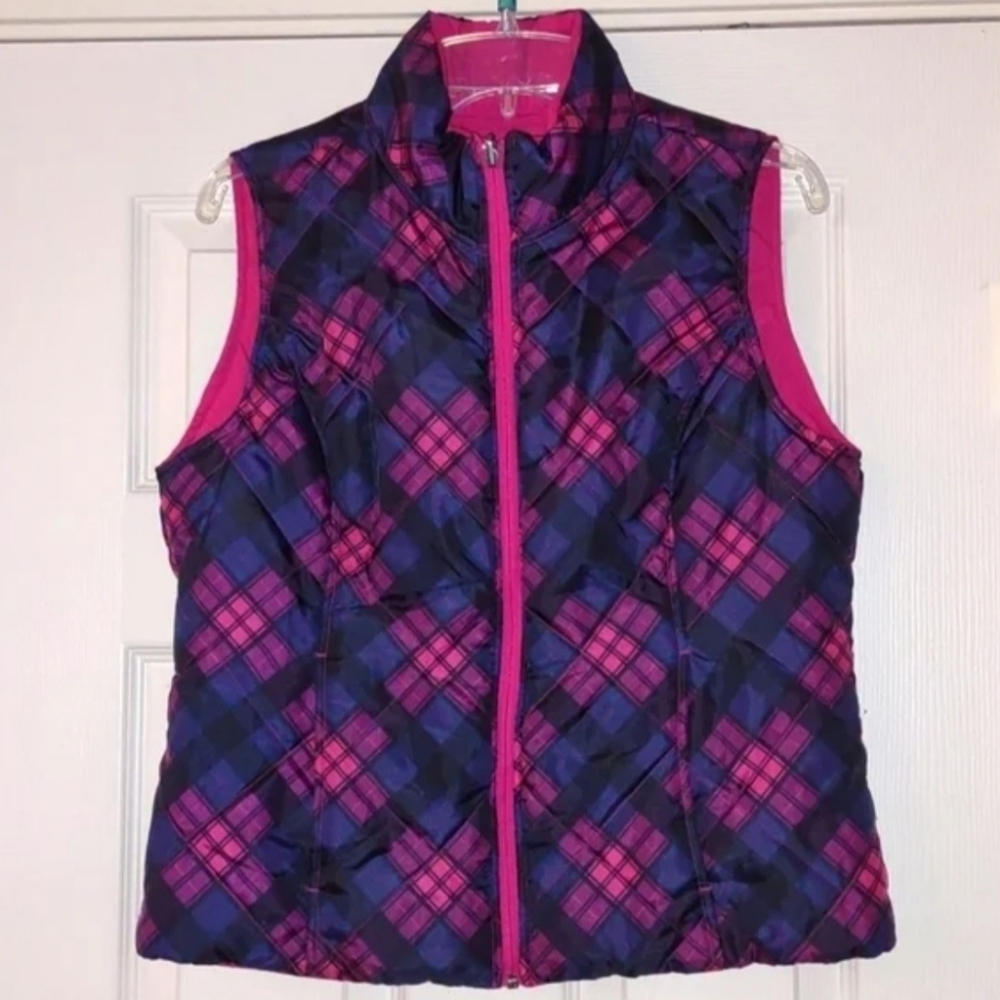 Sjb Active Vibrant Pink Women's Quilted Vest - Picture 2 of 4